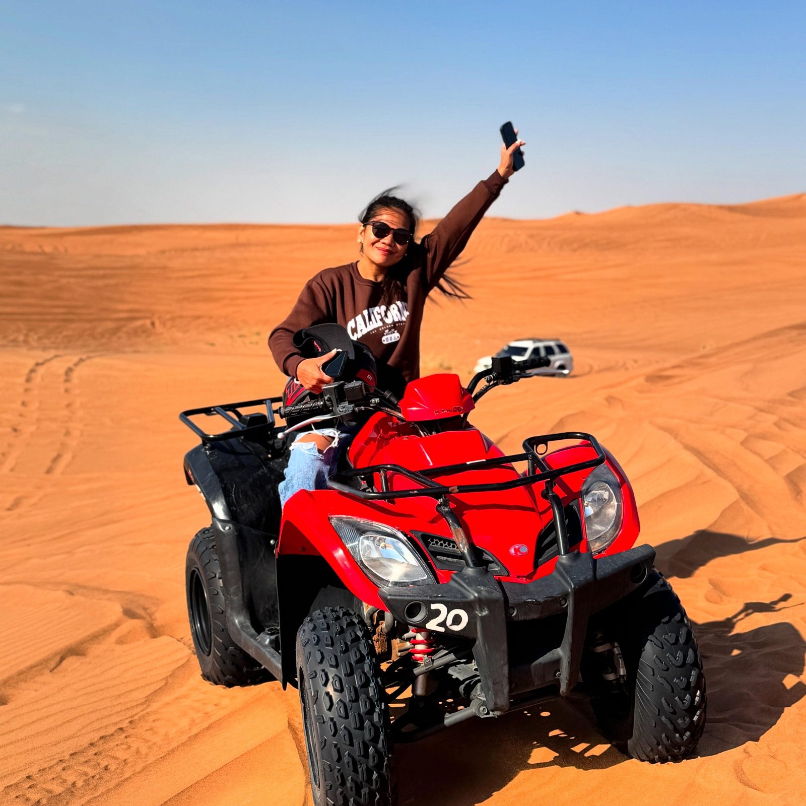 Closeup of 250cc quad bike