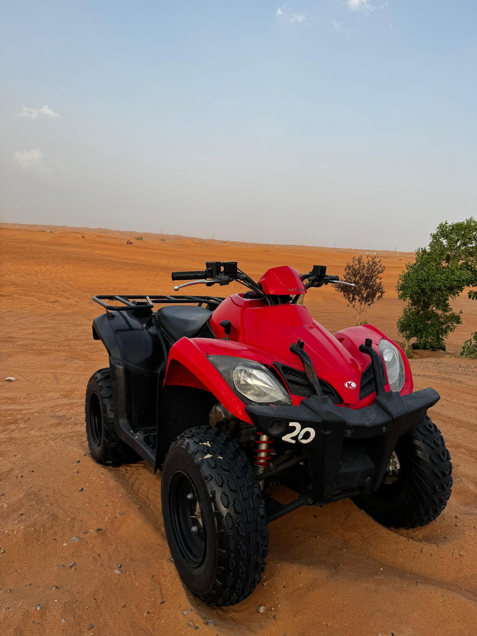 250cc quad bike — scenic desert shot
